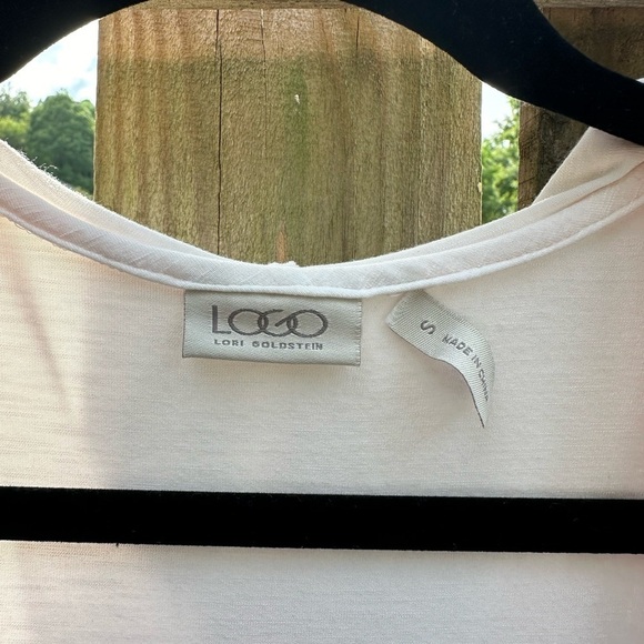 LOGO by Lori Goldstein Baby Pink Stretch Jersey Knit Hooded Long Vest Cardigan - Picture 2 of 7